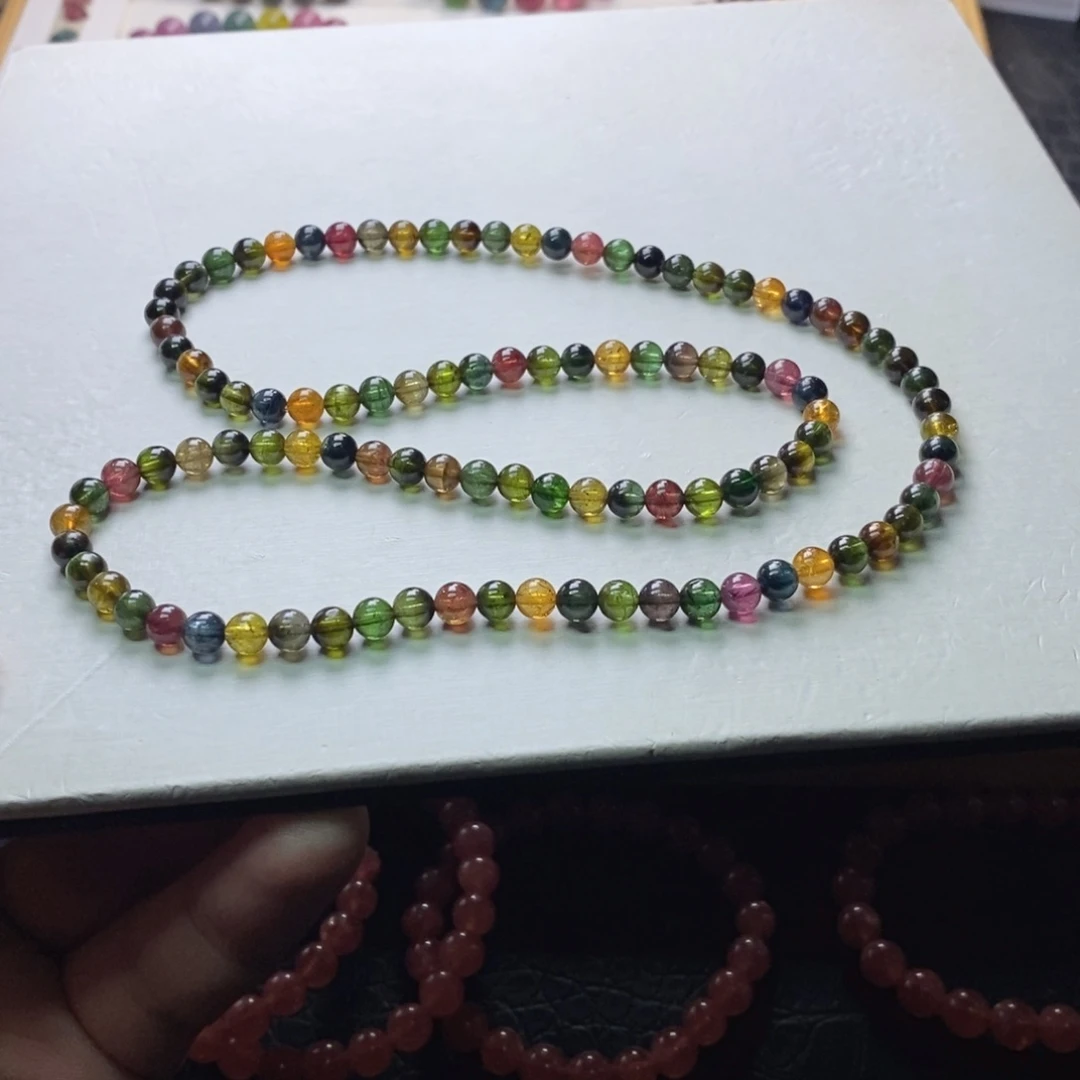 碧玺手链碧玺未镶嵌