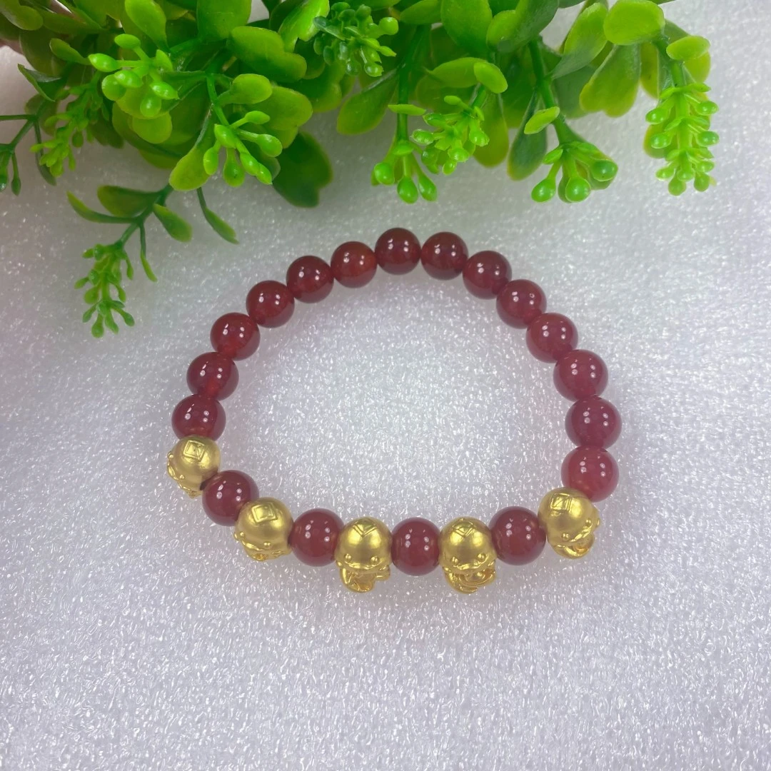 【小天总】 TC01025 天承妮佳满堂红五福蛇设计款手串