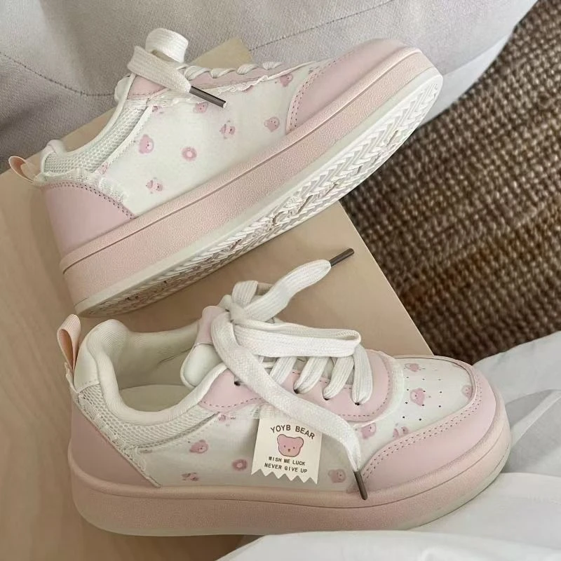 2025新款百搭厚底面包鞋