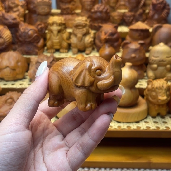 柏木（崖柏）举鼻小象（清仓福利）