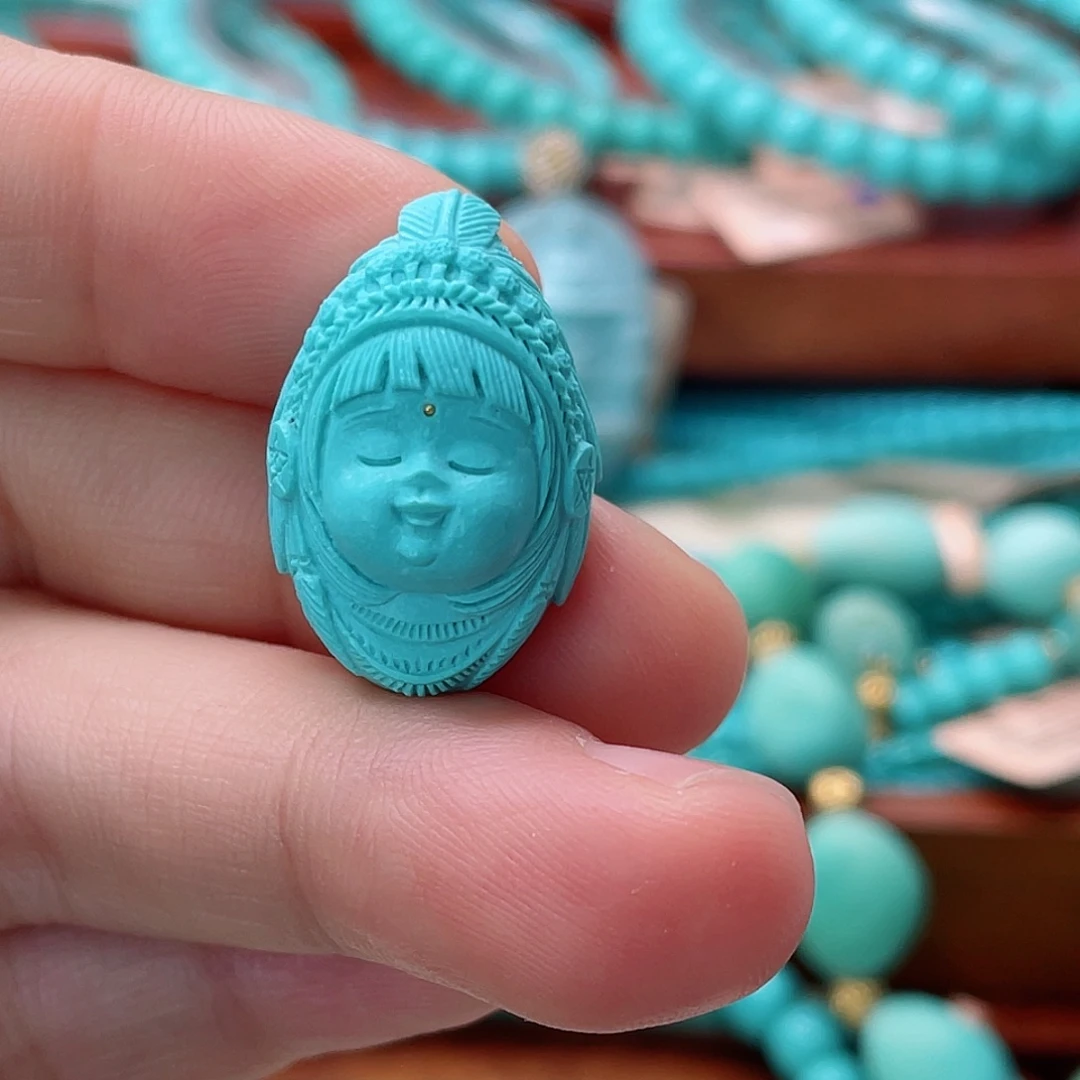 未镶嵌绿松石珠宝半成品