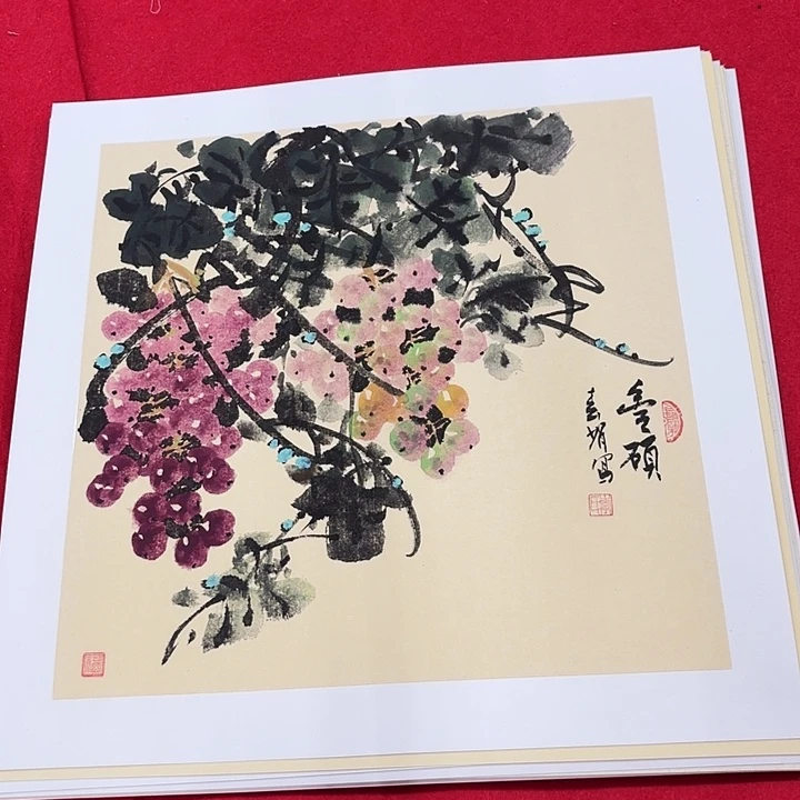 国画花鸟等图案和50.50
