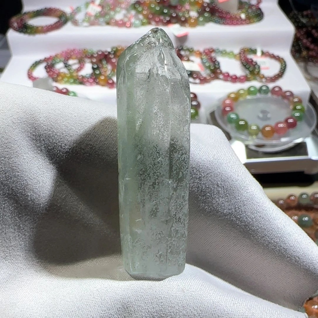 水晶颈饰未镶嵌绿幽灵水晶条