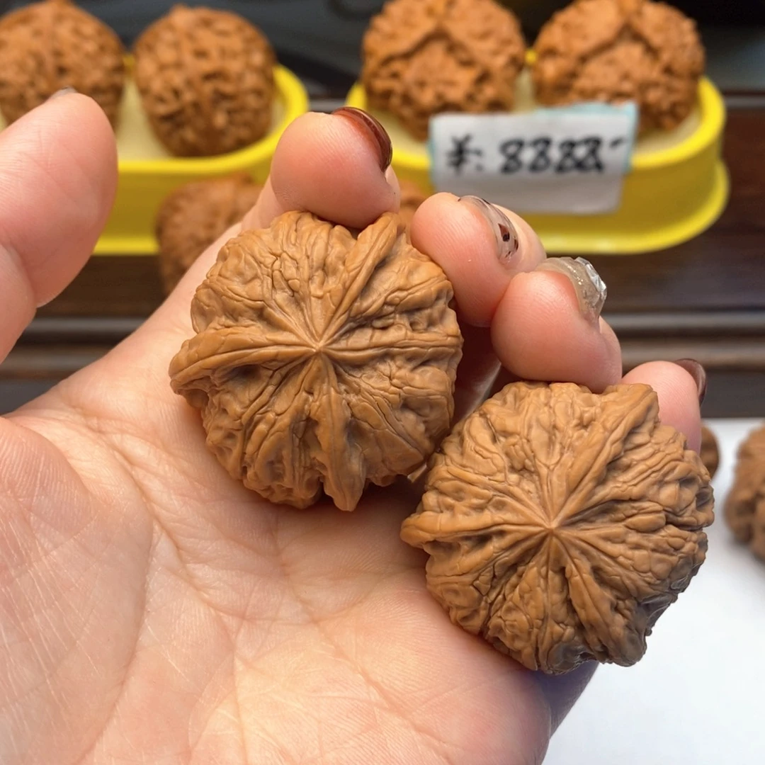 A***猫文玩核桃把件603号雨花石三