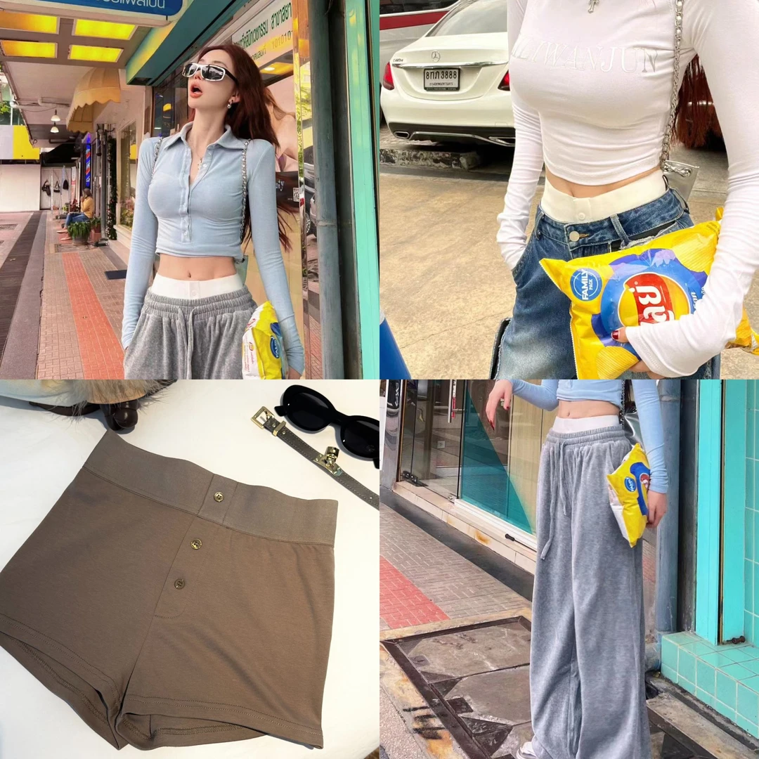 婉君【叠穿法则】百搭显瘦内搭短裤LWJ24A1K260