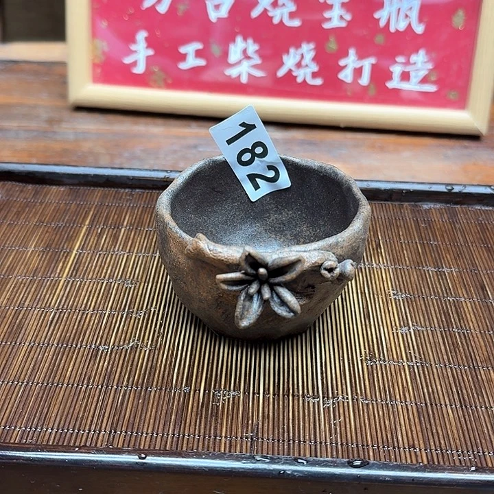 纯手工制作粗陶茶具