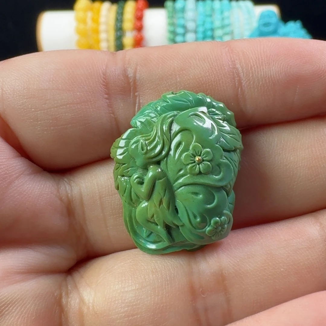 绿松石未镶嵌吊坠(不含链)