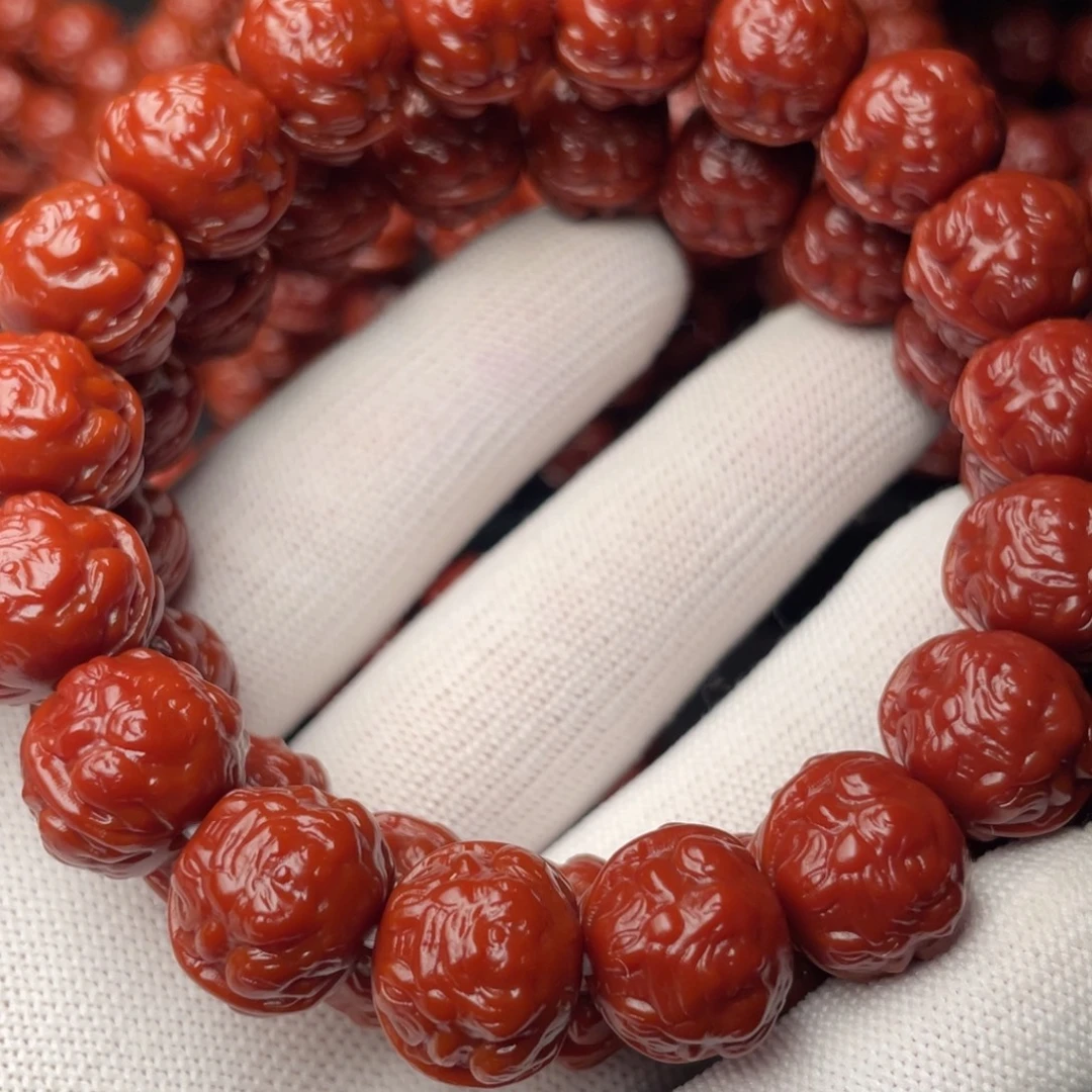 元***咎猴头核桃手串蟾王