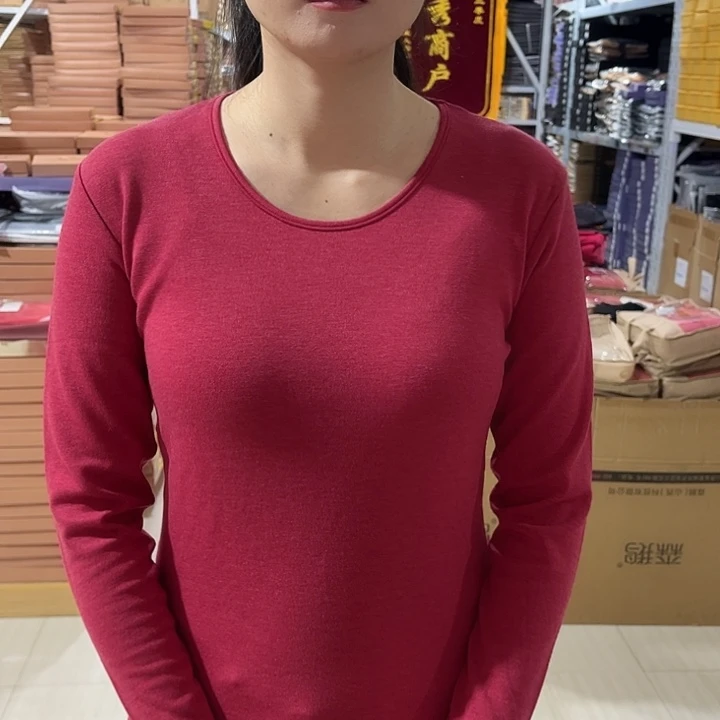 03400热感上衣红色175加大尺码140斤到165斤