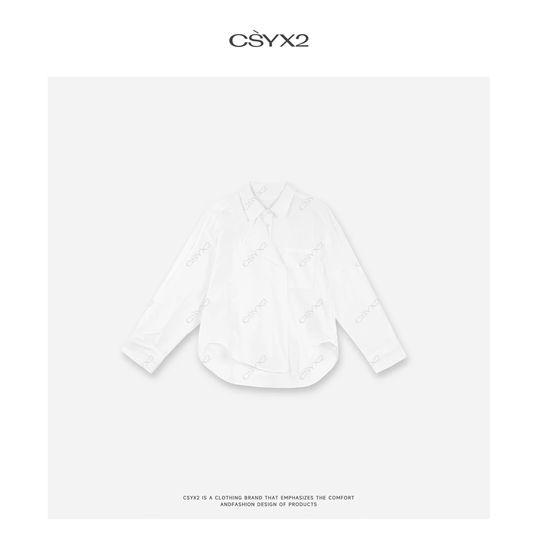 CsyX2-2025S/S早秋新款新款 法式简约结构衬衫SC-0317