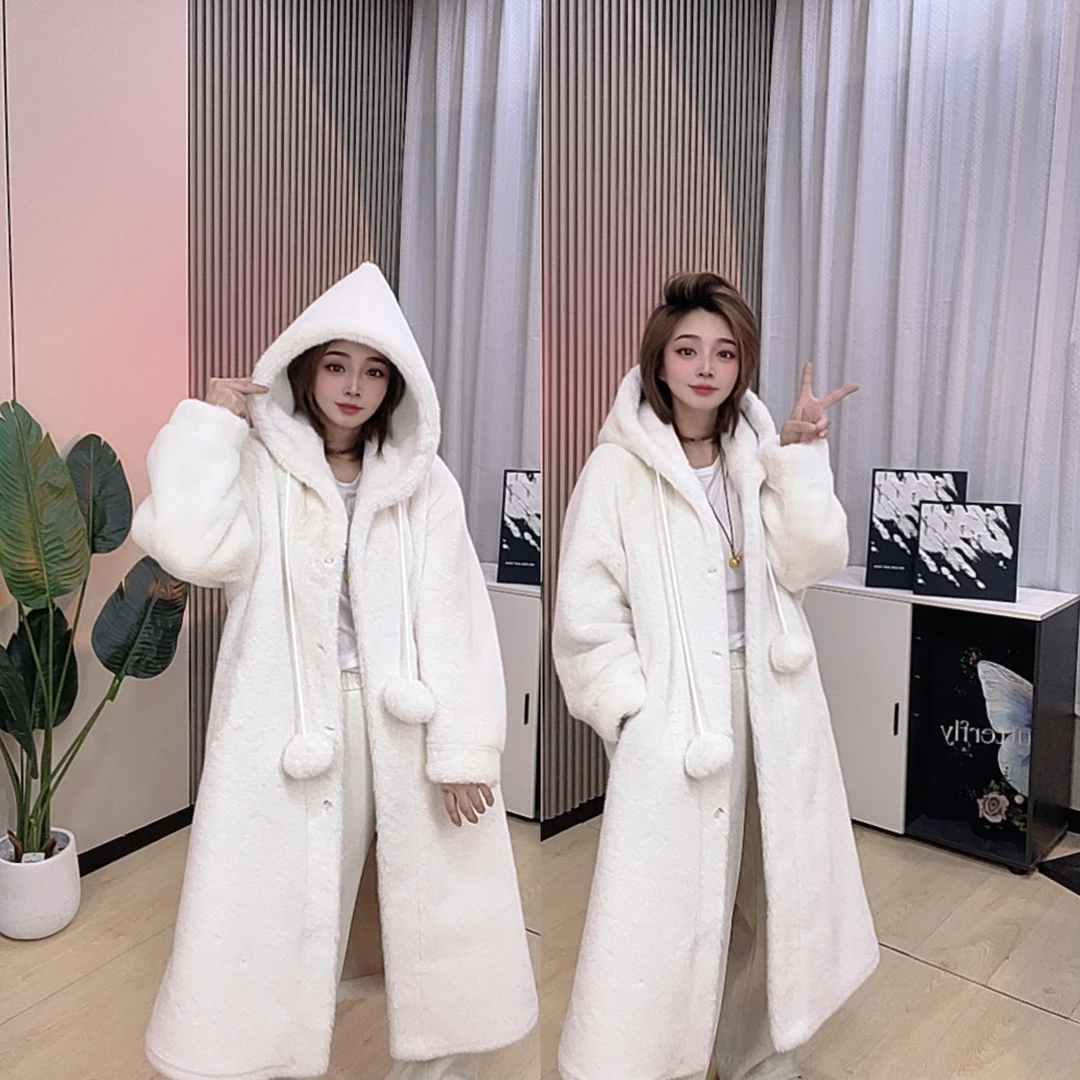 【芳芳推荐】海宁2025马卡龙圣诞帽毛毛外套