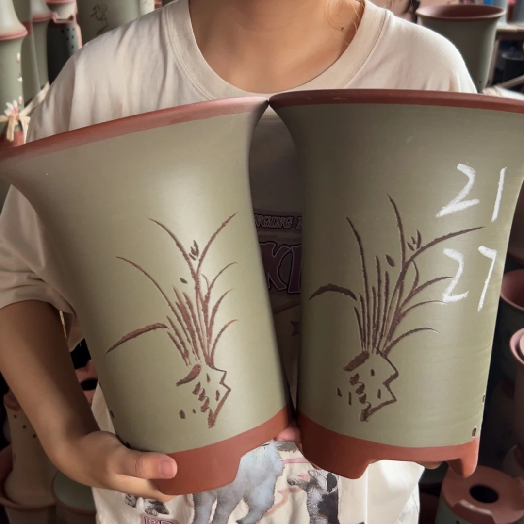 宜兴川阁紫砂花盆