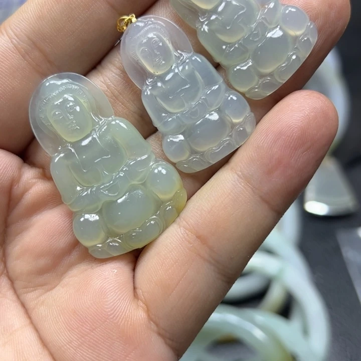 銘***淀未镶嵌定制翡翠翡翠