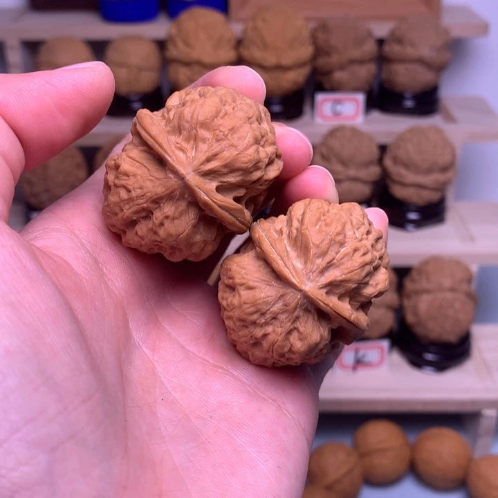 文玩核桃把件69珊瑚绣球38尺