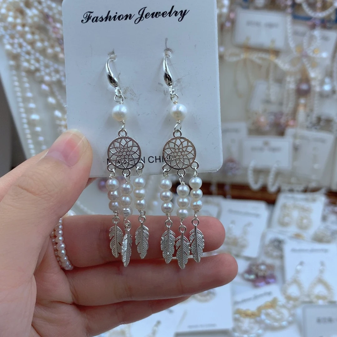 颈饰合金淡水珍珠