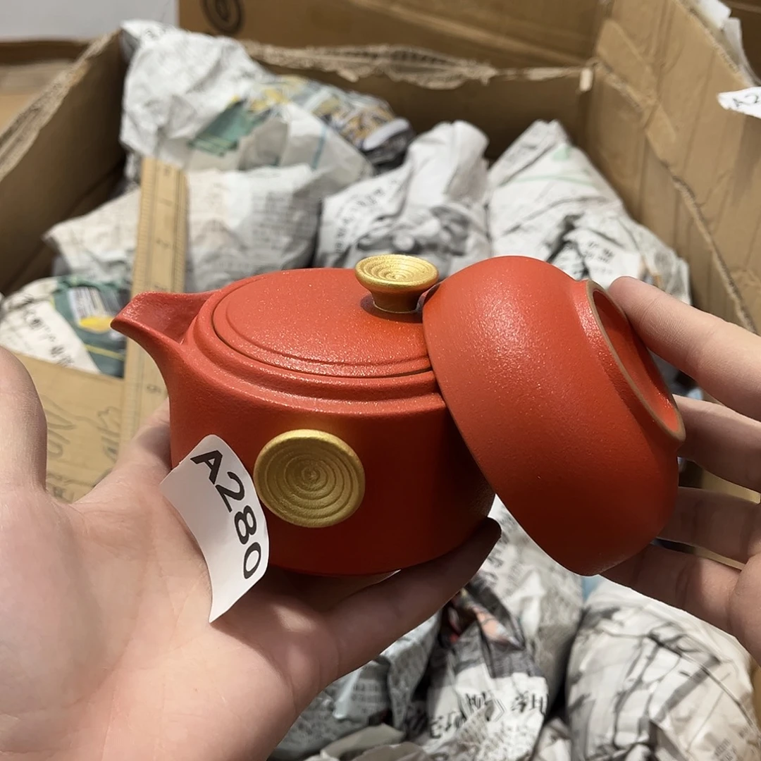 瓷片茶摆件工艺品摆件666