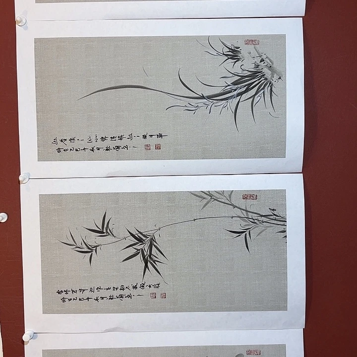 国画听兰老师花鸟