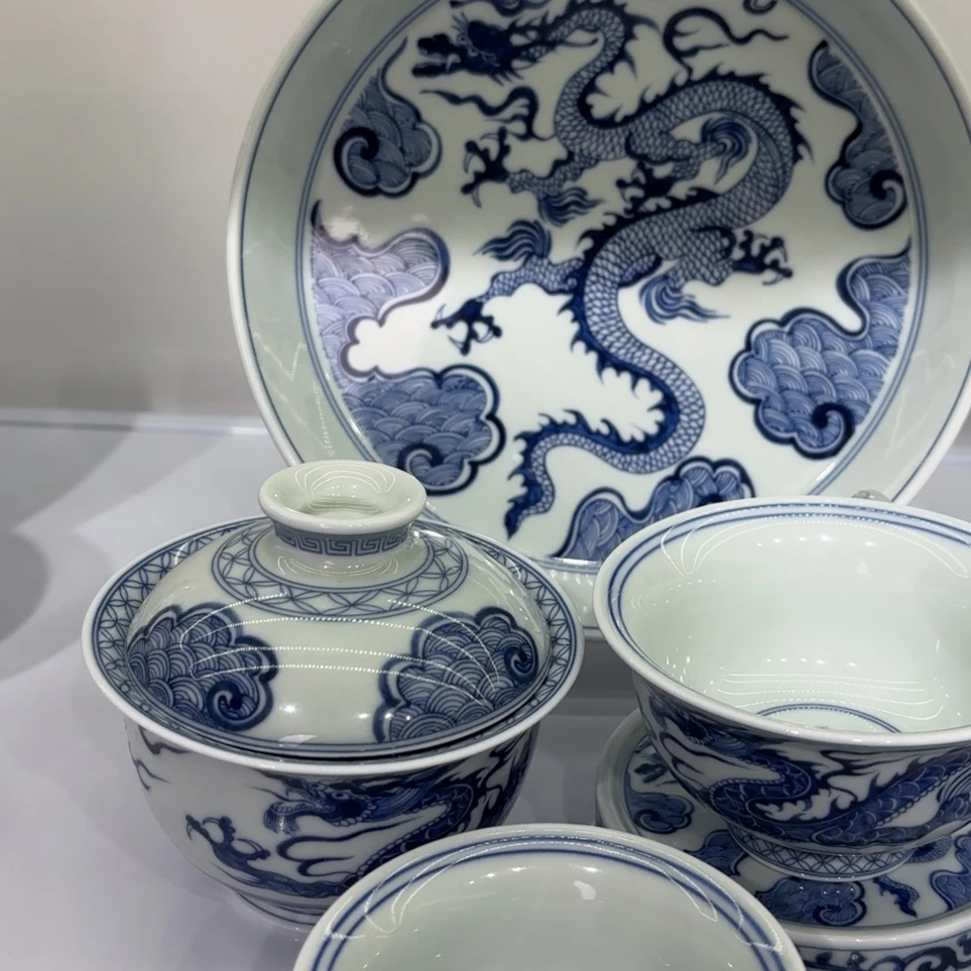 开***果景德镇陶瓷五件套