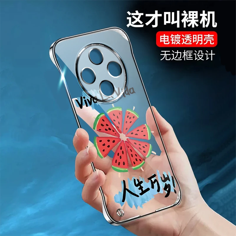 适用OPPOA3Pro手机壳电镀无边框透明水果春夏超薄保护套时尚高级