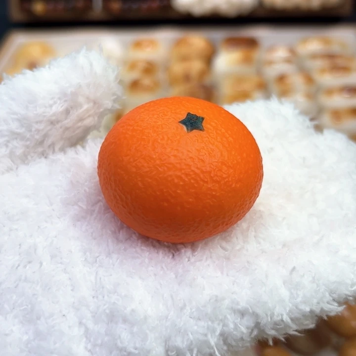 白玉菩提把件75 象牙果橘子手把件 星辰专拍