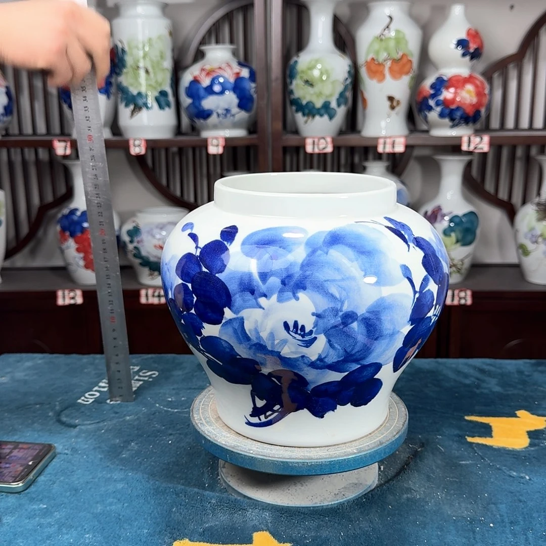 摆件景德镇陶瓷大口清牡