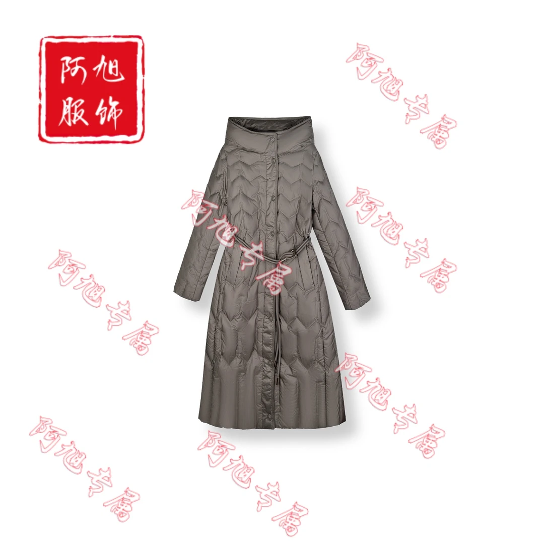25年秋冬新款时尚收腰显瘦连帽白鸭绒羽绒服-154（2155）
