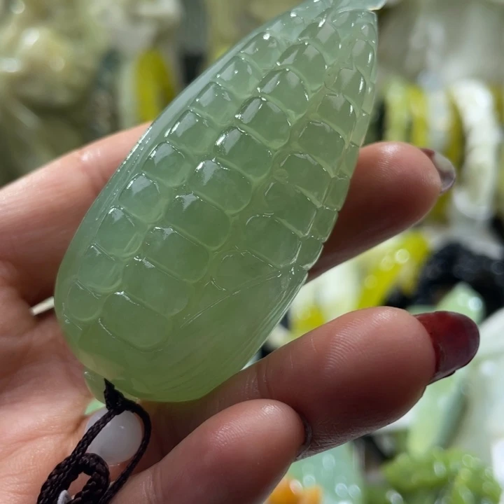 岫玉未镶嵌手把手把
