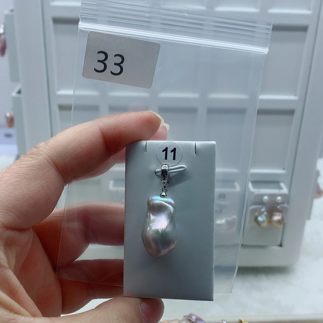 吊坠(不含链)淡水珍珠合金