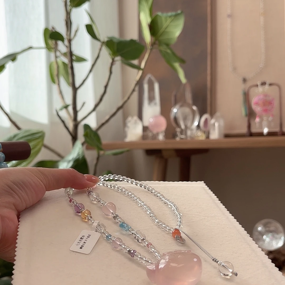 文***文颈饰银S925镶嵌水晶设计款