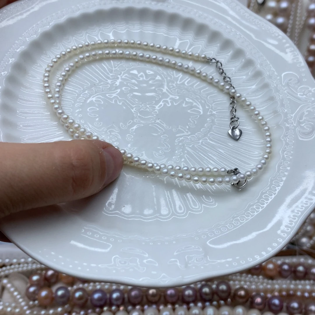 未镶嵌淡水珍珠3a8项链
