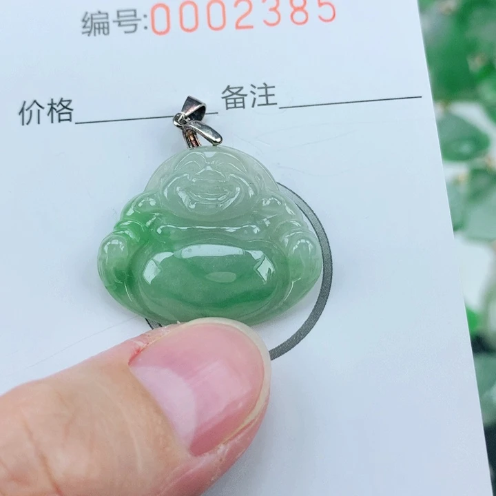 颈饰银S925镶嵌翡翠