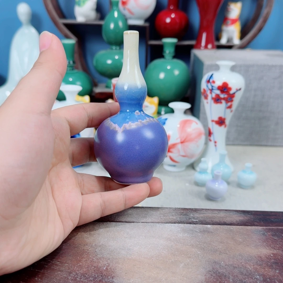 陶瓷手工小花器摆件
