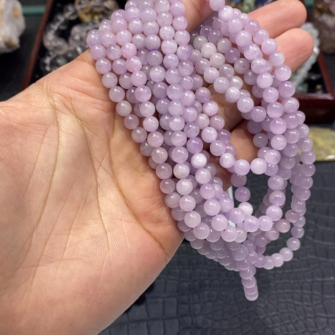 水晶手链未镶嵌紫锂辉三圈