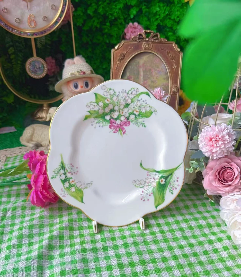 anna16:00/安娜16点铃兰盘子不规则欧式盘菜碟碟子盘碟小吃碟