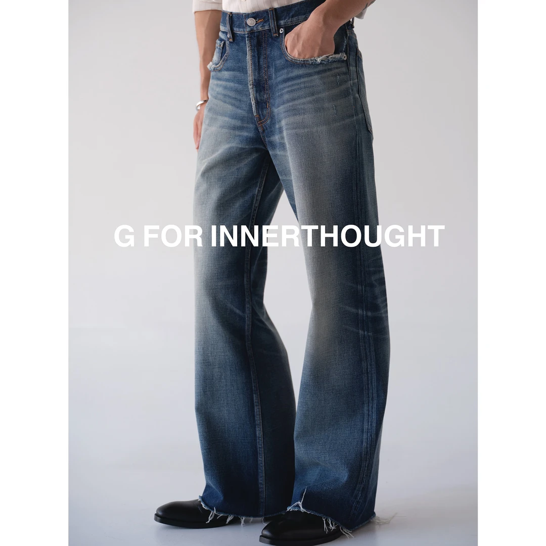 G FOR INNERTHOUGHT|岗山C*line同源复古还原重猫须破坏糜烂牛仔