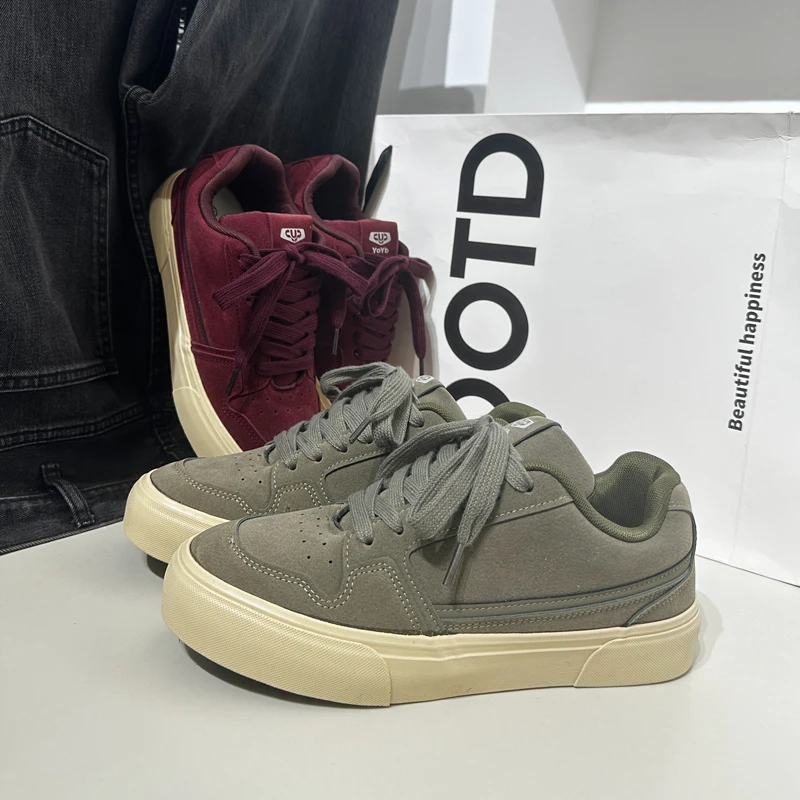 2025新款爆款休闲鞋男生增高厚底黑色板鞋男款韩版潮流百搭潮鞋子