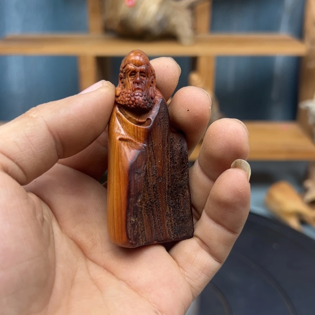 木蓦*?崖柏木摆件手把件