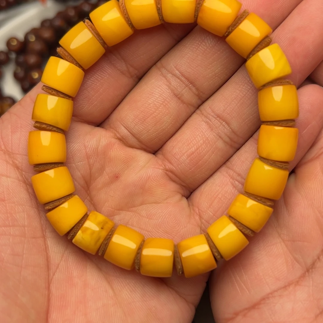 琥珀未镶嵌手链单圈