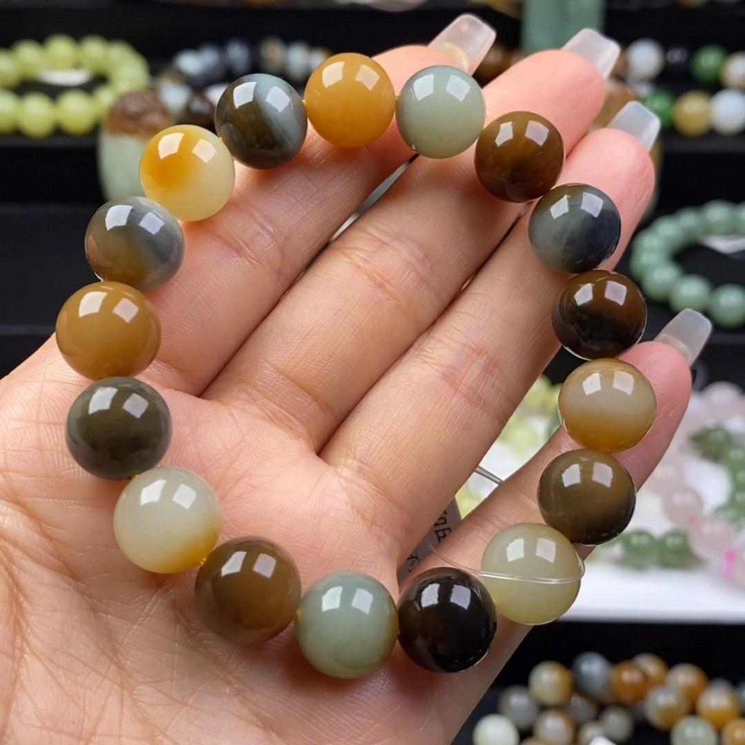 自***牧手串未镶嵌和田玉