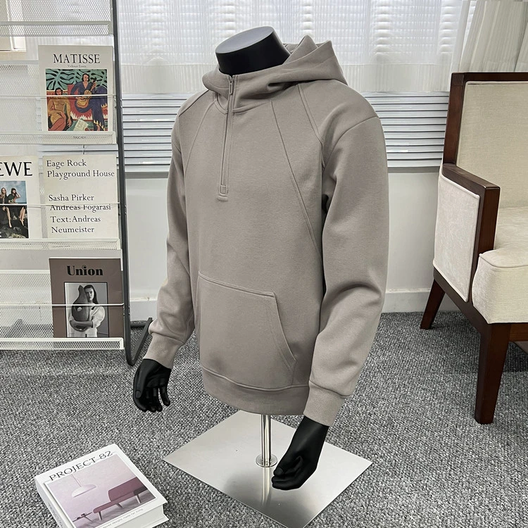 【男女同款】460G重磅卫衣秋冬长袖潮流宽松高级感纯色连帽衫情侣款