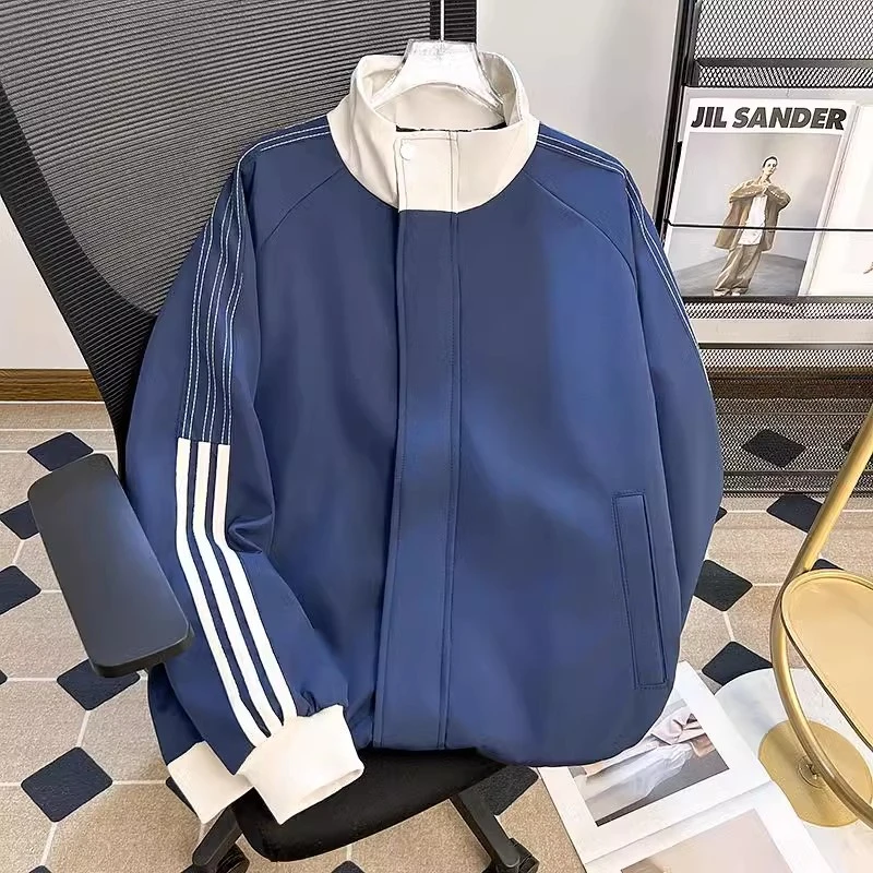 休闲夹克男女款春秋美式潮牌棒球服男生秋季痞帅高级感冲锋衣外套