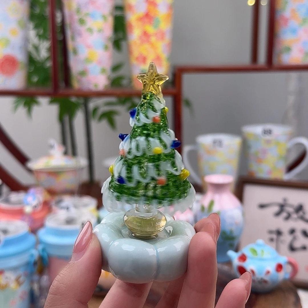 摆件陶7景德镇手绘高温釉下彩