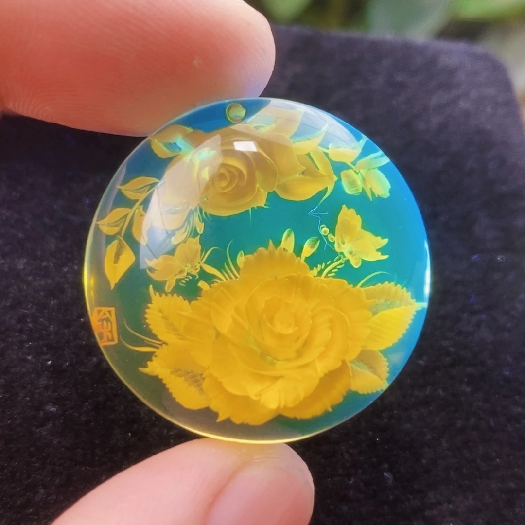 【闪购商品】蓝珀吊坠(不含链)未镶嵌