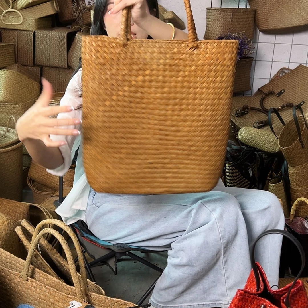 编织带草编包/草编收纳盒微瑕疵