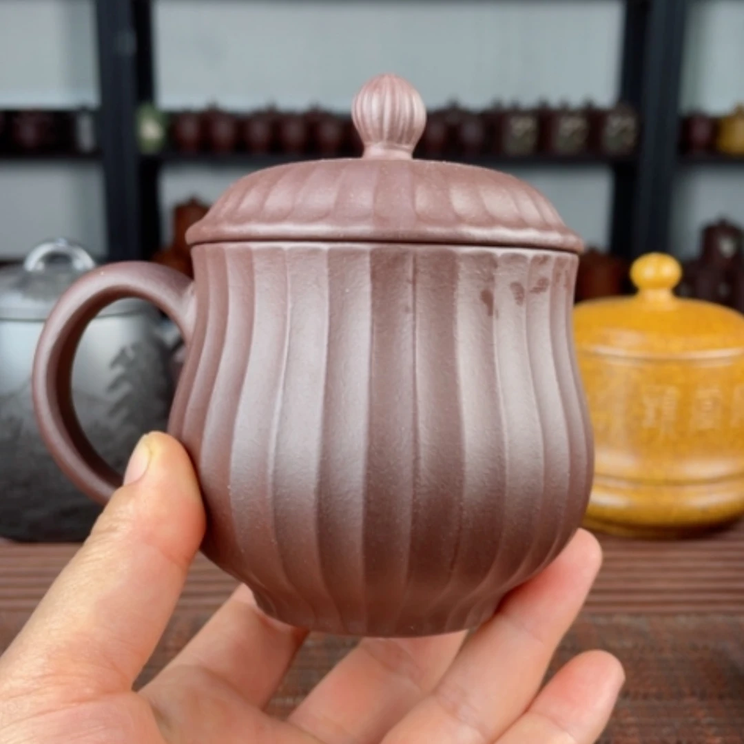 【闪购商品】茶杯紫砂宜兴原矿紫砂盖杯微瑕