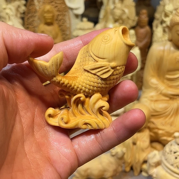 黄杨木小瑕疵年年有鱼