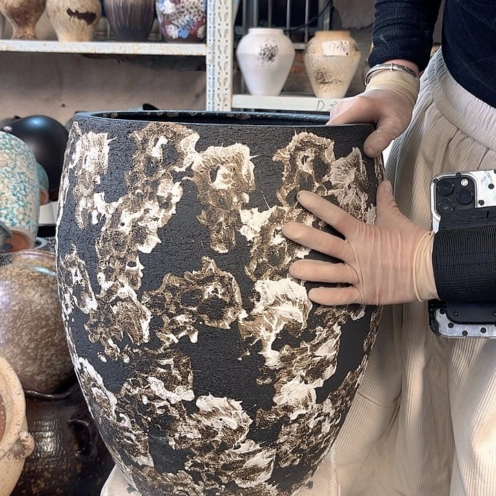 正品口32高41花盆……