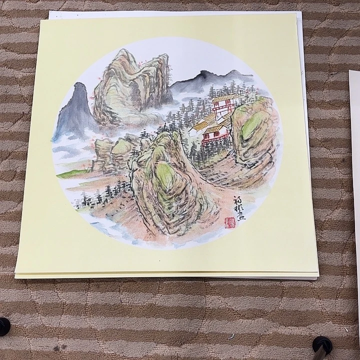 国画花鸟的翅膀和羽毛的