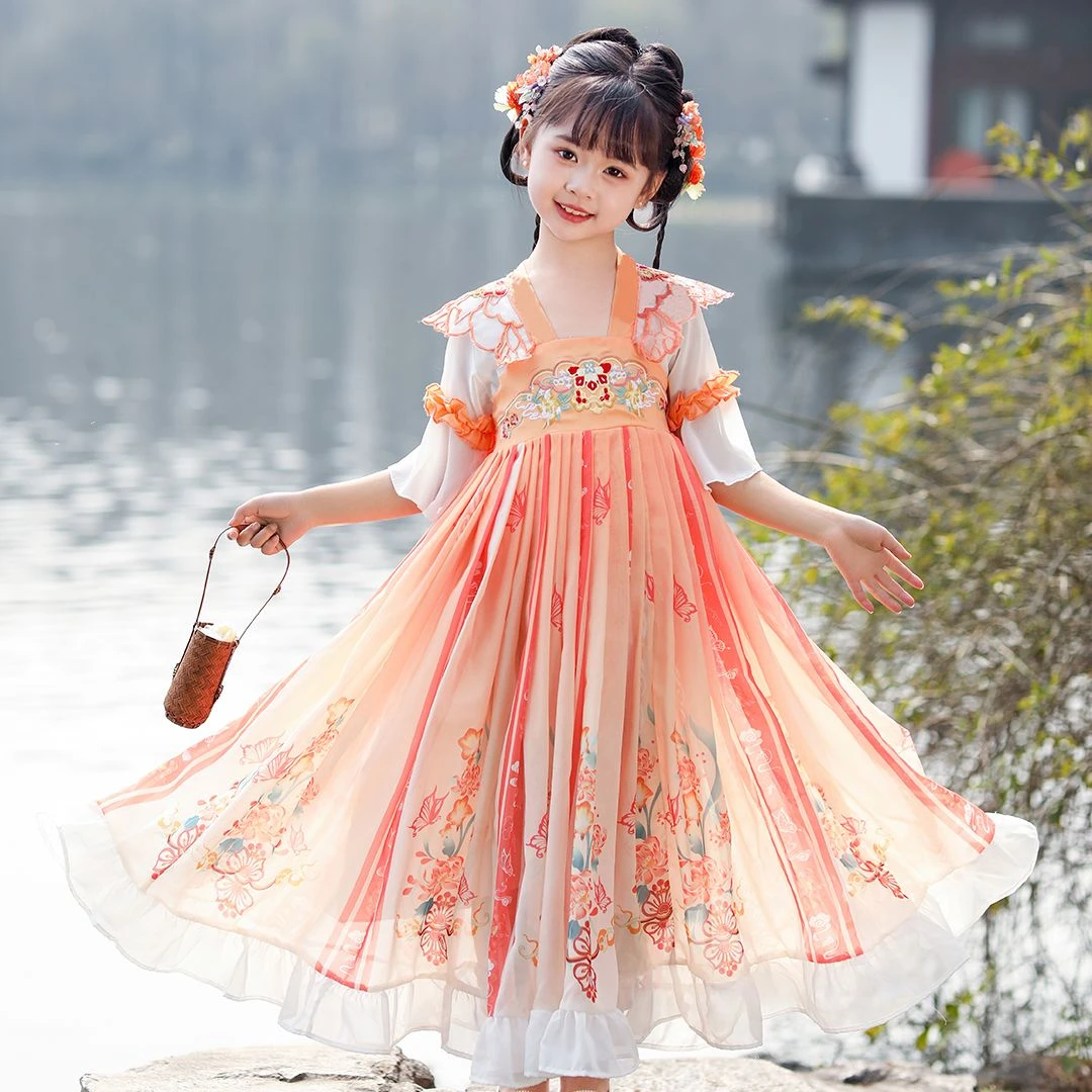 女童汉服中国风儿童春夏古风古装小孩子襦裙连衣裙