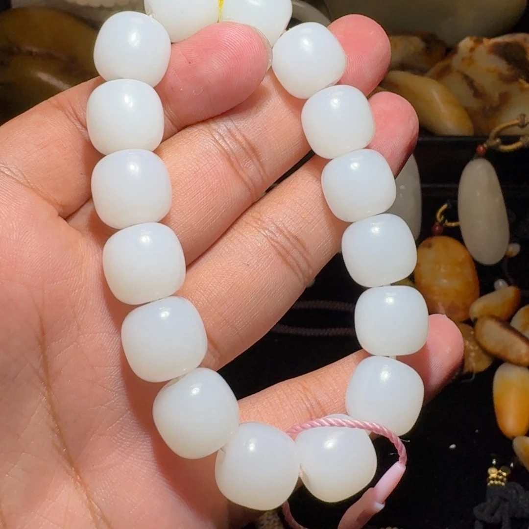 和田玉未镶嵌颈饰起****1